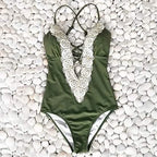 Women's Vintage Lace Bikini Bathing Suit