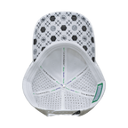 Yoga Hat - Dad Hat - Ponytail - White - Laser Mesh